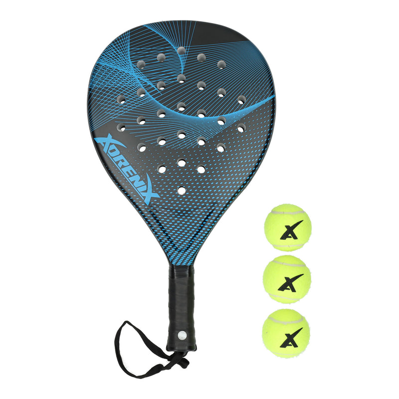 Afbeelding laden in galerijviewer, Adrenix padelset racket met 3 ballen - blauw

