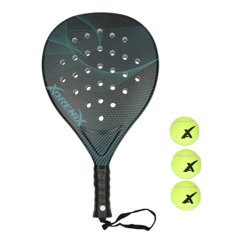 Afbeelding laden in galerijviewer, Adrenix padelset racket met 3 ballen - groen
