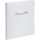 Gastenboek exacompta 4712e wit karton, leer