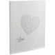 Gastenboek exacompta 4754e wit karton, pu, pvc