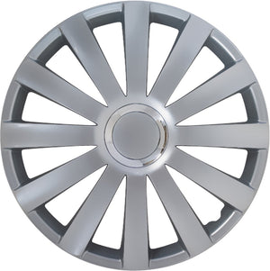 Carpoint wieldoppen spyder pro 13 inch abs zilver set van 4