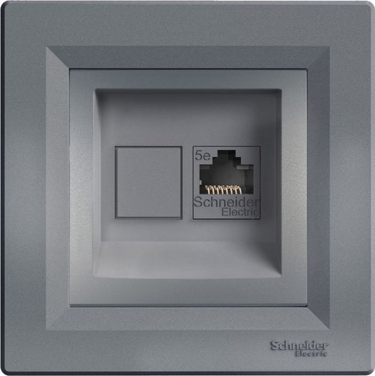 Merkloos sans marque schneider electric asfora categorie 5e computercontactdoos staal
