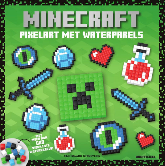Minecraft 1 - pixelart met waterparels