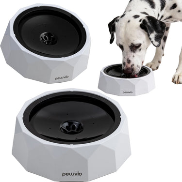Peluvio surfa anti-splash drinkbak voor honden – 1l – zwevende schijf randbescherming – filter voor haren deeltjes – stevig abs – morsbestendig reisklaar