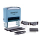 Genie s-402 stempel set - stempel op maat - incl. inktsysteem - maximaal 4 regels - thuis kantoor - zwart