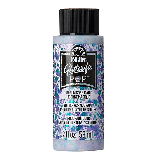 Folkart • glitterific pop acrylic paint unicorn magic 59ml