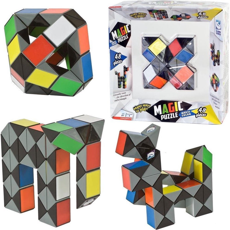 Afbeelding laden in galerijviewer, Magic puzzle clown magische puzzel - 48 delig
