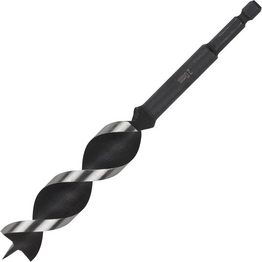 Wolfcraft - 20mm slangenboor voor houtbalken - 165mm - zeskantschacht houtboor - hex - boor voor hout - 7138000