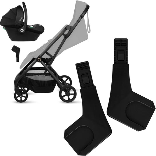 Lionelo tansi autostoeladapters – compatibel met populaire baby autostoeltjes – eenvoudige bevestiging op kinderwagenframe – zonder zitting te verwijderen
