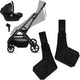 Lionelo tansi autostoeladapters – compatibel met populaire baby autostoeltjes – eenvoudige bevestiging op kinderwagenframe – zonder zitting te verwijderen