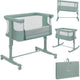 Lionelo aurora 3in1 co-sleeper - babybedje tot 9 kg - meegroeibed - 4 wielen met rem - campingbedje – verstelbare hoogte – ademend gaas – inclusief matras transporttas – afneembare bekleding