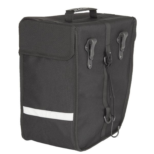 M-wave enkele fietstas links amsterdam - 18 liter - zwart