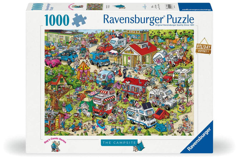 Afbeelding laden in galerijviewer, Ravensburger legpuzzel holiday resort 1: the campsite, 1000st.
