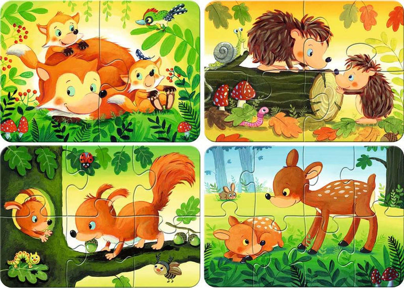 Afbeelding laden in galerijviewer, Ravensburger puzzel forest animals - legpuzzel - 2, 4, 6, 8 stukjes
