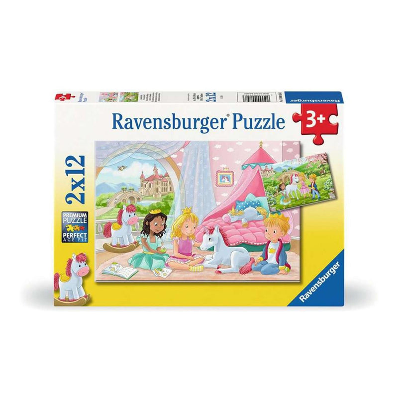 Afbeelding laden in galerijviewer, Ravensburger puzzel prince princess 2x12 stukjes
