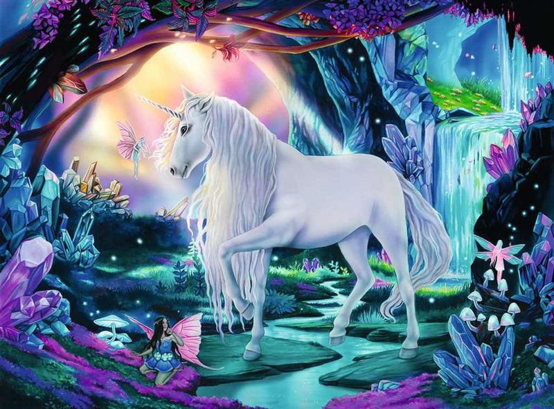 Afbeelding laden in galerijviewer, Ravensburger puzzel unicorn 300 xxl stukjes
