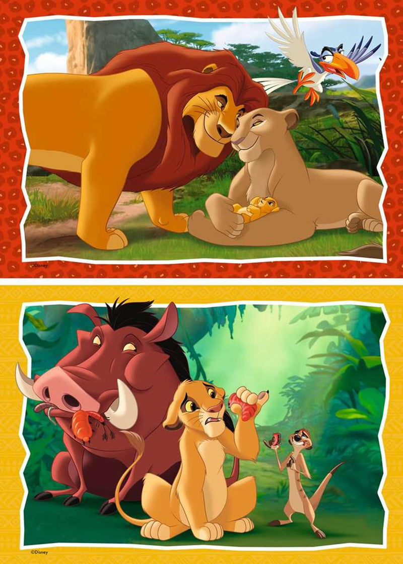 Afbeelding laden in galerijviewer, Ravensburger puzzel the lion king - twee puzzels - 24 stukjes - kinderpuzzel
