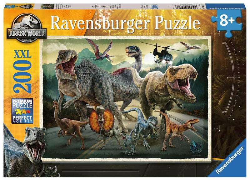 Afbeelding laden in galerijviewer, Ravensburger puzzel jurassic world 200 xxl stukjes
