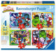 Ravensburger spidey and his amazing friends 4in1box puzzel - 12+16+20+24 stukjes - kinderpuzzel
