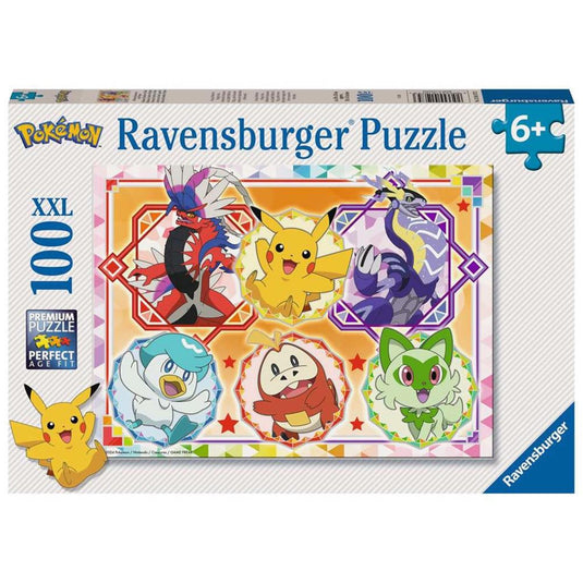 Ravensburger puzzel pokã©mon - legpuzzel - 100 xxl stukjes