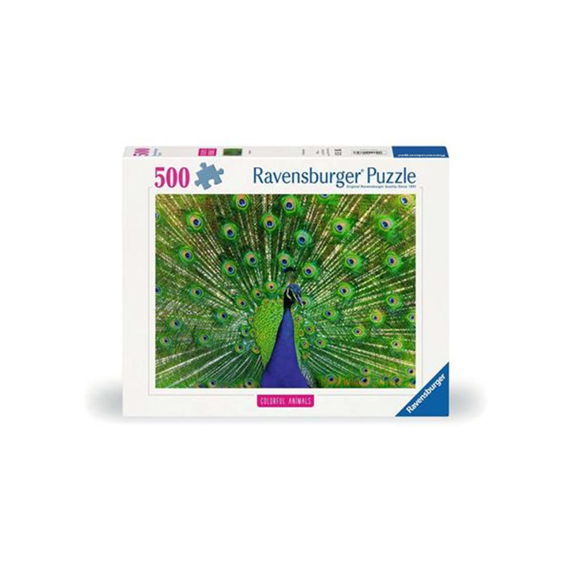 Afbeelding laden in galerijviewer, Ravensburger puzzel peacock 500 stukjes

