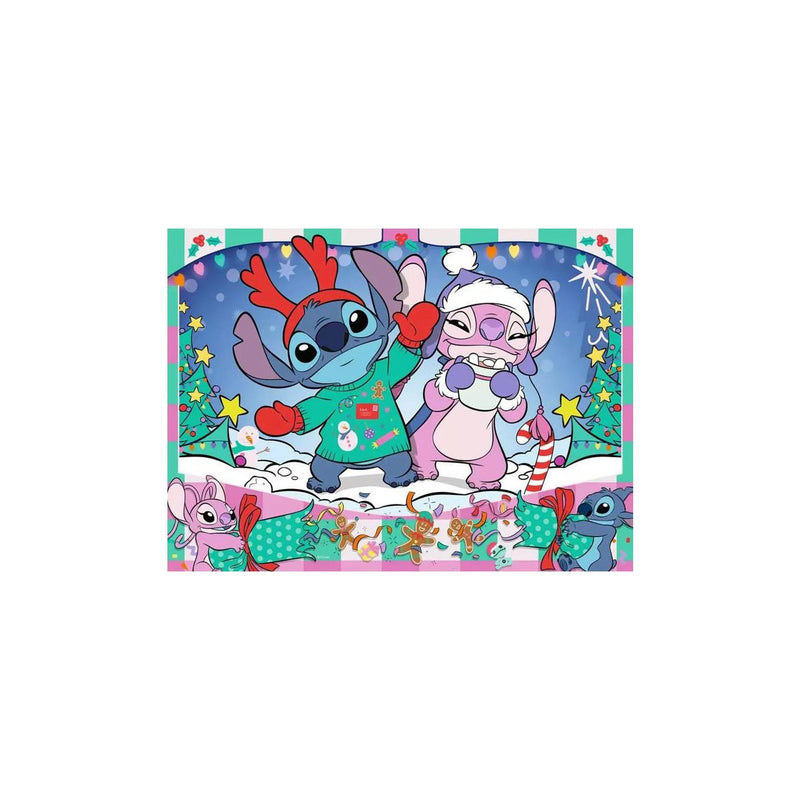 Afbeelding laden in galerijviewer, Ravensburger puzzel disney stitch christmas 100 xxl stukjes
