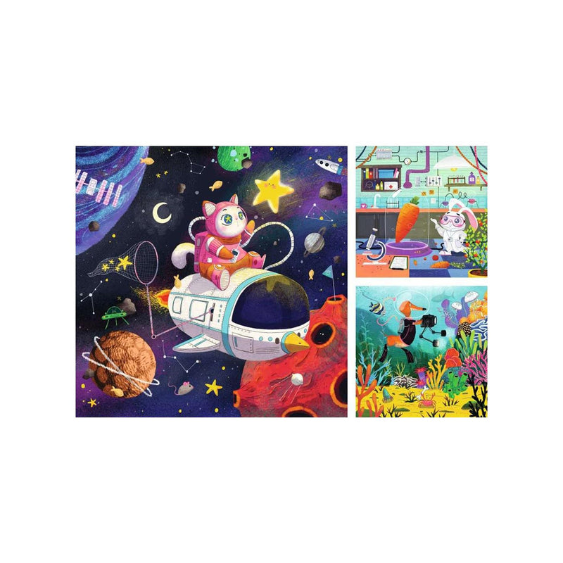 Afbeelding laden in galerijviewer, Ravensburger puzzel animal explorers 3x49 stukjes
