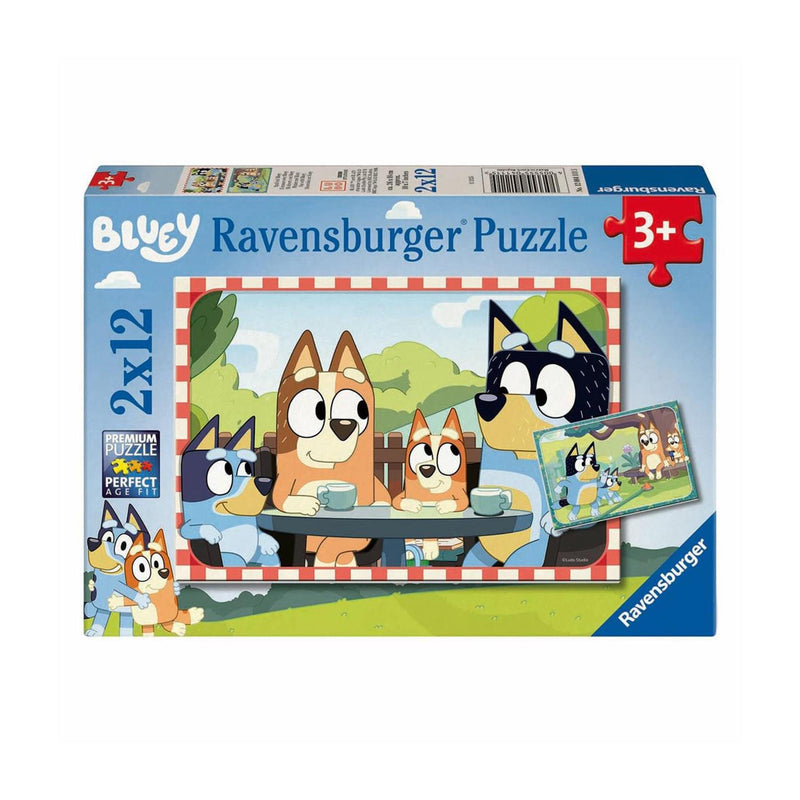 Afbeelding laden in galerijviewer, Ravensburger puzzel bluey 2x12 stukjes
