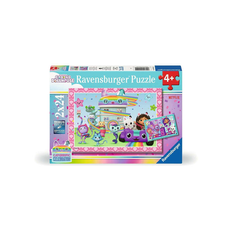 Afbeelding laden in galerijviewer, Ravensburger puzzel gabby's dollhouse 2x24 stukjes
