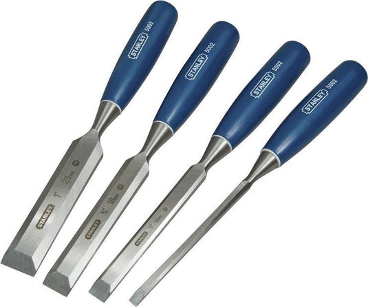Stanley handgereedschap houtbeitelset 4-delig (6, 12, 18, 25 mm) - 0-16-129