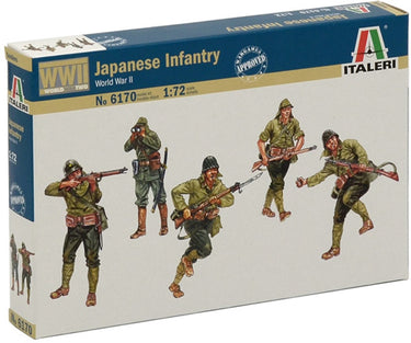 Italeri modelbouwpakket diorama - 6170 japanese infantry - japanse soldaten wwii - 50 figuren plastic - 1:72 - modelbouw
