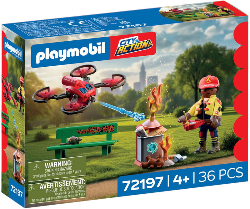 Afbeelding laden in galerijviewer, Playmobil city action brandweer blusdrone - 72197
