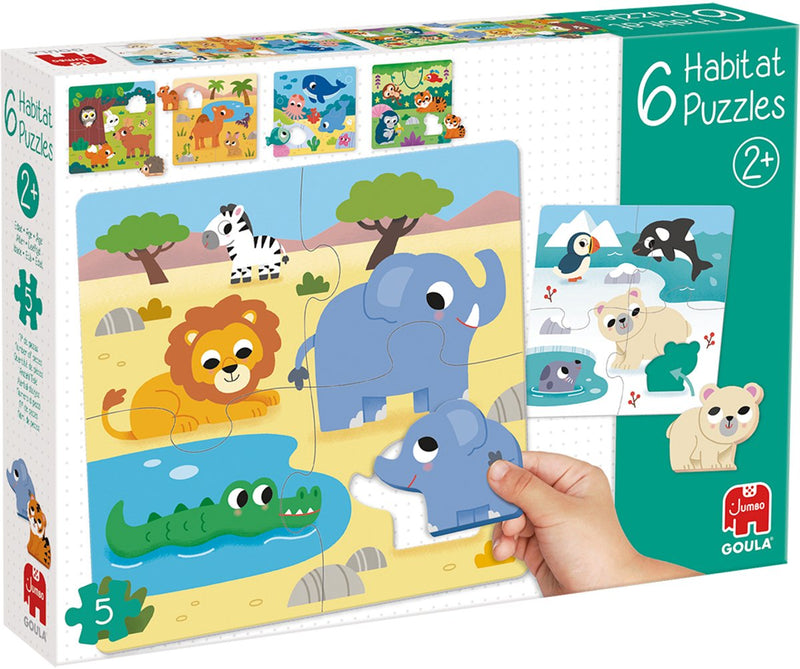 Afbeelding laden in galerijviewer, Jumbo goula puzzel 6 habitat - 5st.
