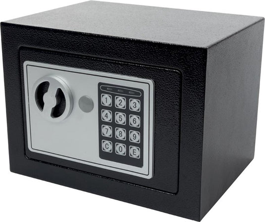 Perel elektronische kluis, met cijferslot, inclusief noodsleutel en bevestingsmateriaal, 17 x 23 x 17 cm, 2.3 kg