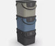 Rotho albula afvalscheiders - set van 3 - 40l - zwart blauw cappuccino