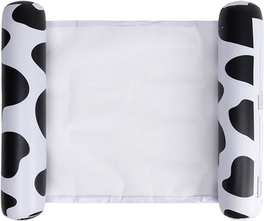 Swim essentials - waterhangmat - 117 cm - zwart wit - koeienprint- suntanner