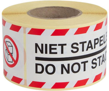 Rillprint etiketten niet stapelen | ft 46 x 125 mm | rol van 250 stuks