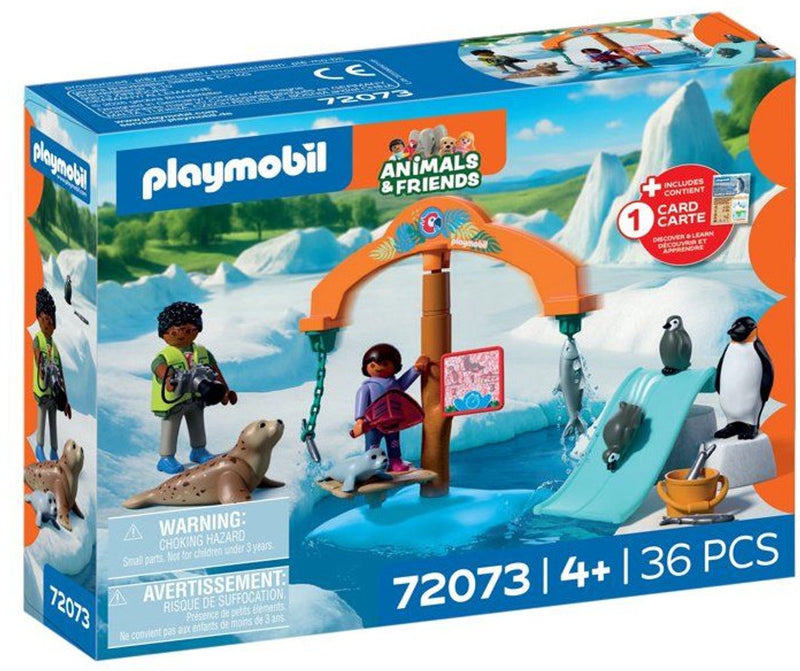 Afbeelding laden in galerijviewer, Playmobil – 72073 – zoo speelset – ijsrijk – pooldieren
