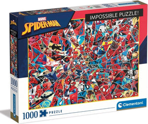 Clementoni - puzzel 1000 stukjes - impossible spiderman - puzzel voor volwassenen en kinderen - 14-99 jaar