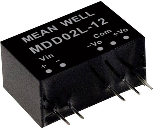 Mw mean well mdd02n-15 dc dc-convertermodule 67 ma 2 w aantal uitgangen: 2 x inhoud 1 stuk(s)