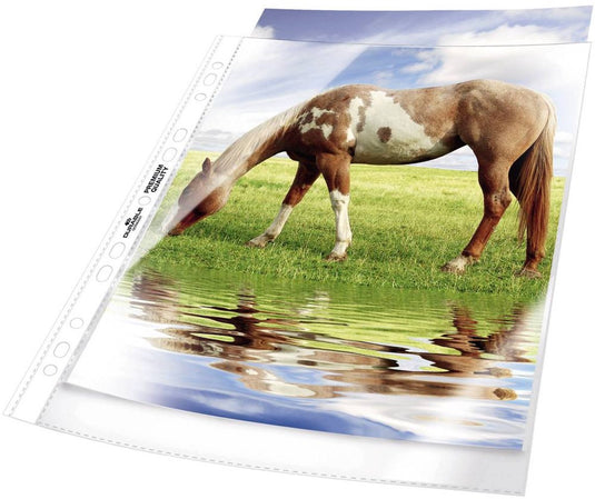 Geperforeerde showhoezen durable transparant 100 stuks