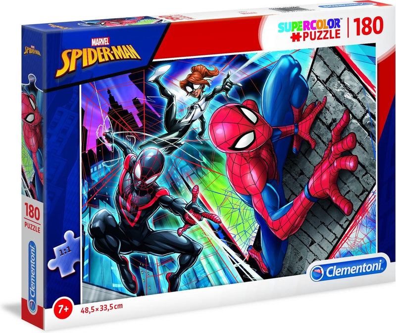 Afbeelding laden in galerijviewer, Clementoni - puzzel - 180 stukjes - spider-man - kinderen - vanaf 7 jaar
