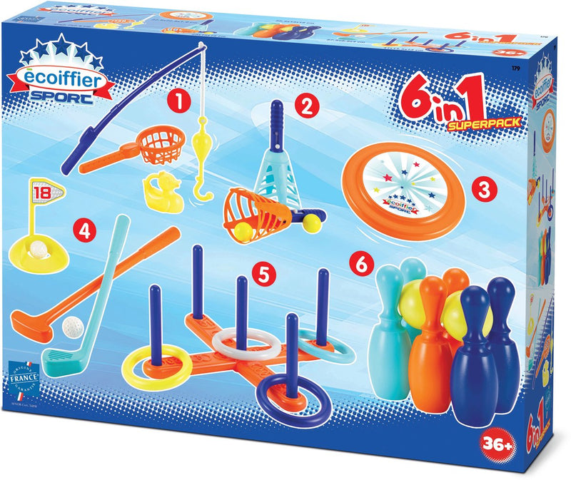 Afbeelding laden in galerijviewer, Écoiffier ecoiffier sport sportset - 6in1
