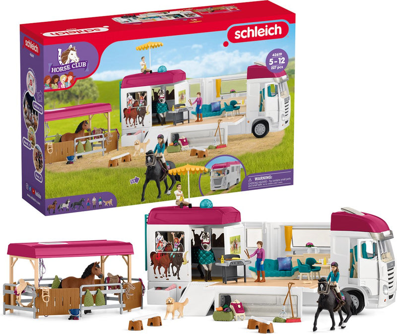 Afbeelding laden in galerijviewer, Schleich horse club paardenvrachtwagen 42619
