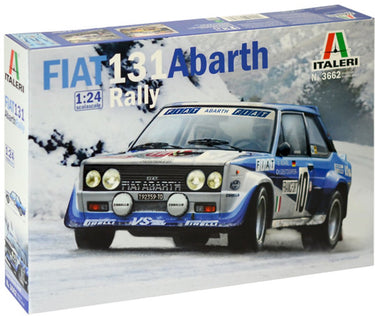 Italeri modelbouwpakket auto - 3662 fiat 131 abarth rally plastic - 1:24 - modelbouw