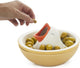 Balvi - snack en tapas schaal hungry bird wit - keramiek - diameter 16 cm