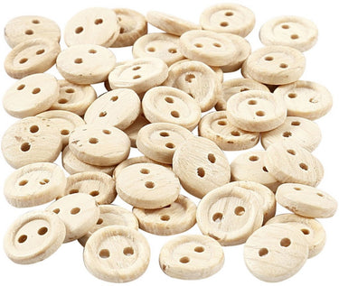 Creativ company cc houten knopen 8 mm 50 stuks