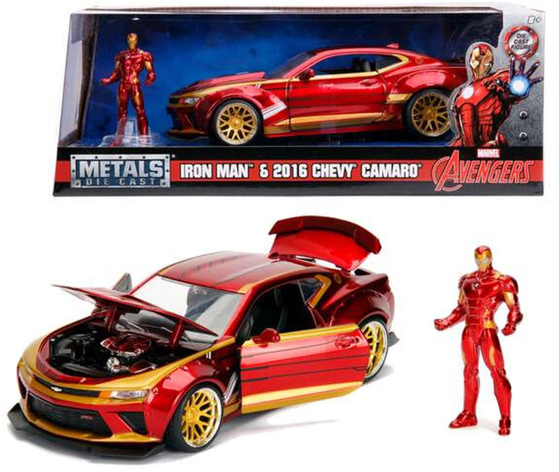 Afbeelding laden in galerijviewer, Jada toys - marvel ironman 2016 chevy camaro ss 1:24 - 9399724314r00
