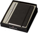 Sheaffer balpen giftset - vfm g9400 - zwart en mat zilver - penpunt m - schrijfkleur zwart - + a6 notebook