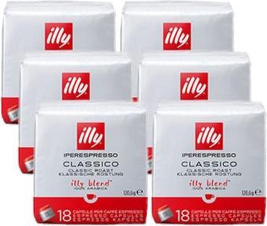 Illy - iperespresso - koffiecapsules - classico - 6 x 18 capsules